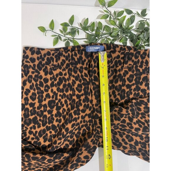 Old Navy Harper Mid-Rise Leopard Print Pants Size 8 Regular - Picture 12 of 13